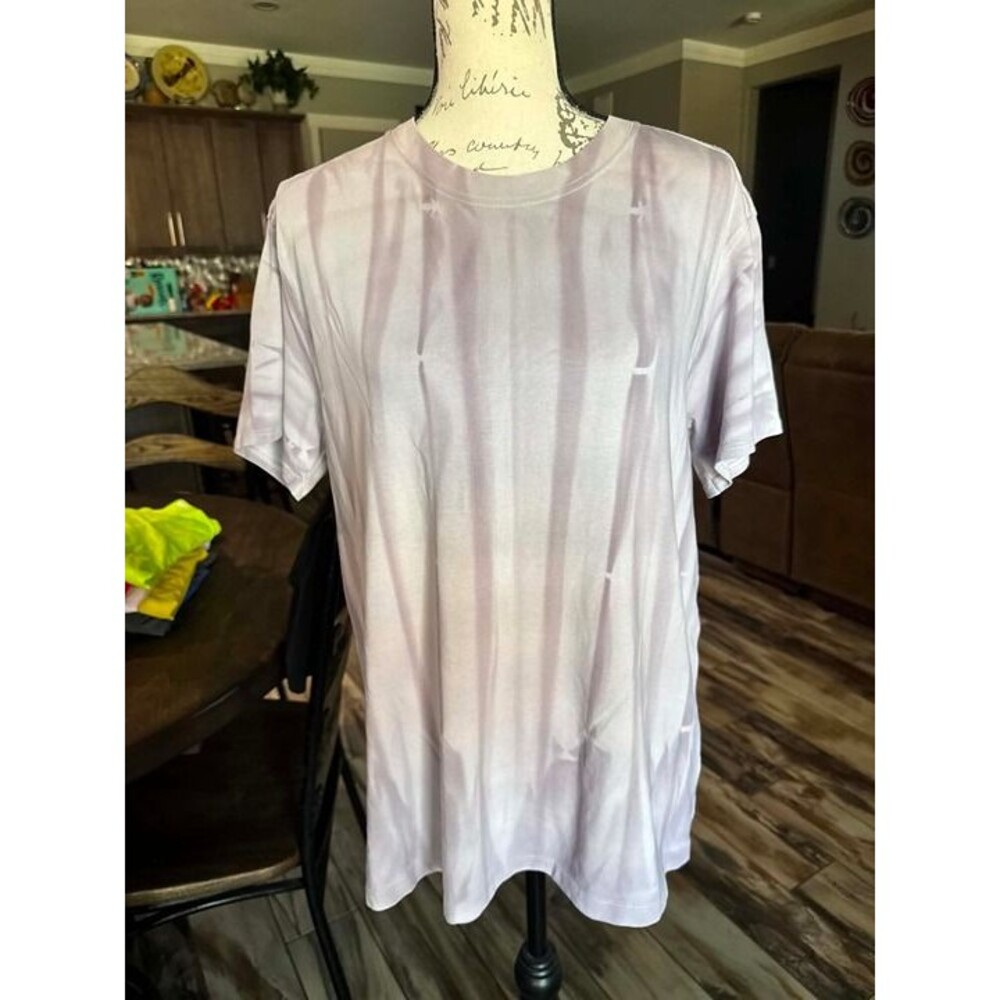Lululemon All Yours Tee *Spray Vertical Spray Dye Chrome Violet Verbena